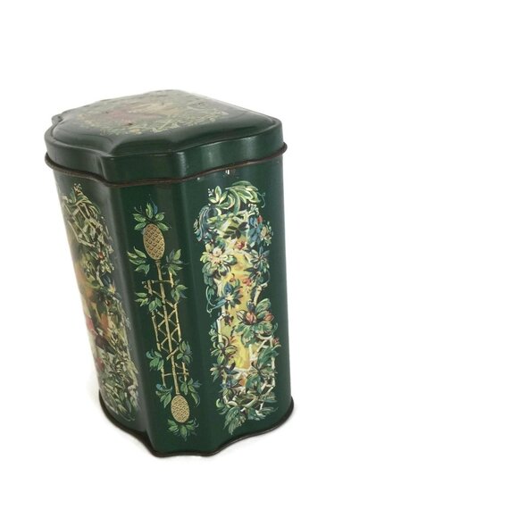 Christmas Tin Canister Made in England for Avon Christmas 1981, Tea Caddy, Coffe - Picture 4 of 10